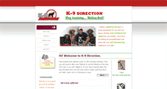 Desktop Screenshot of k-9direction.com